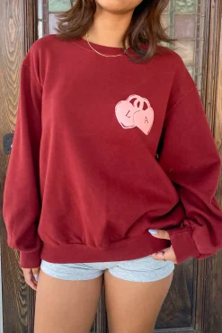 Locket Puff Print Graphic Sweatshirt
