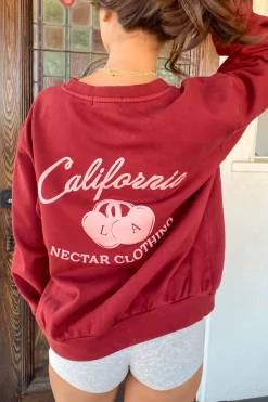 Locket Puff Print Graphic Sweatshirt