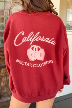 Locket Puff Print Graphic Sweatshirt