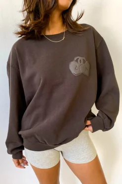 Locket Puff Print Graphic Sweatshirt