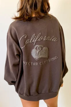 Locket Puff Print Graphic Sweatshirt