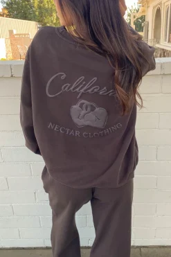 Locket Puff Print Graphic Sweatshirt