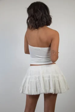 Mini Lacey Flounce Skirt