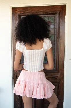 Mini Lacey Flounce Skirt