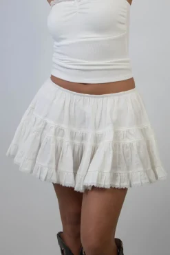 Mini Lacey Flounce Skirt