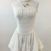 Mini Ruffled Strapless Dress
