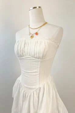 Mini Ruffled Strapless Dress