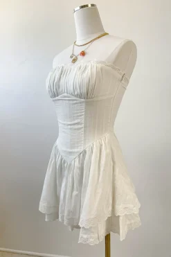 Mini Ruffled Strapless Dress