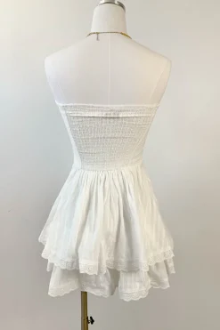 Mini Ruffled Strapless Dress