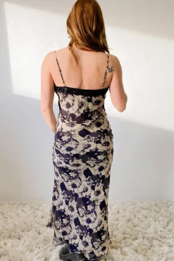 Mixed Floral Midi Dress