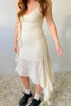 Mixed Media Midi Dress