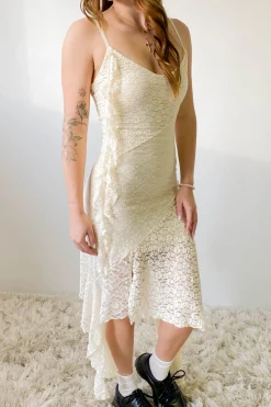 Mixed Media Midi Dress