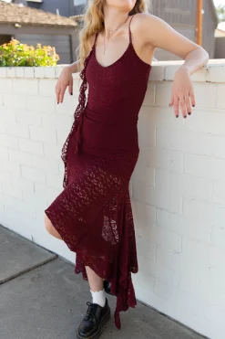 Mixed Media Midi Dress