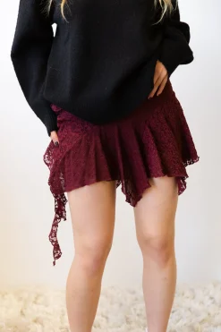 Mixed Media Mini Skort