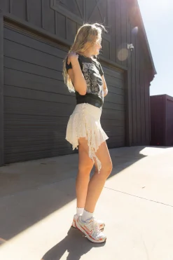 Mixed Media Mini Skort
