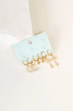 Moon & Stars Earring Set