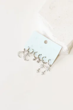 Moon & Stars Earring Set