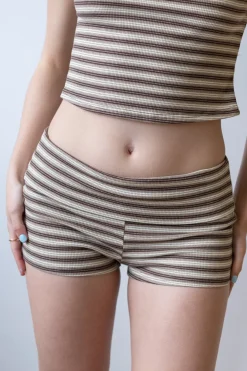 Natural Striped Shorts