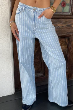 Nectar Premium Denim: Striped Baggy Jeans