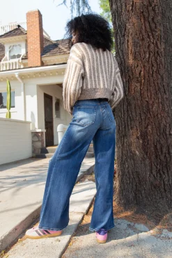 Nectar Premium Denim: The Hazel Distressed Wide Leg Jeans
