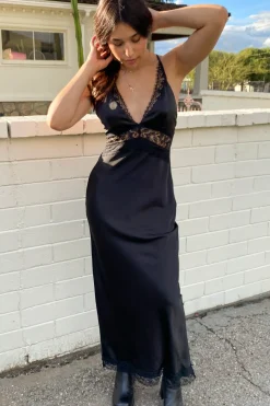 Open Back Laced Maxi Dress