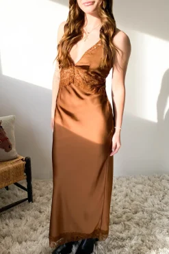 Open Back Laced Maxi Dress