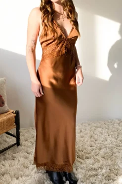Open Back Laced Maxi Dress