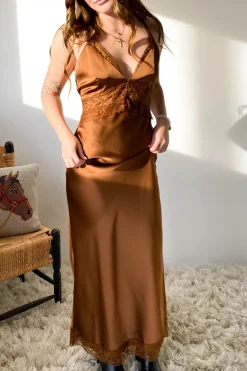 Open Back Laced Maxi Dress