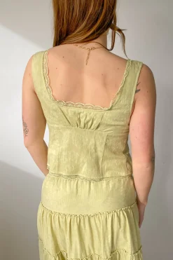 Open Front Tie Top