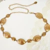Oval Metallic Conch Belt
