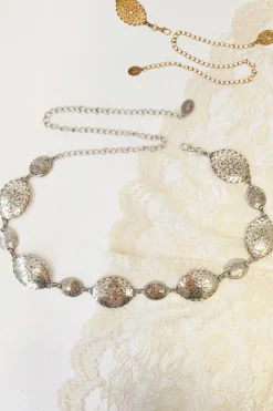 Oval Metallic Conch Belt