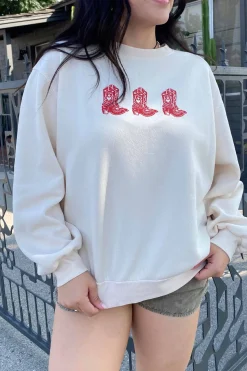 Oversized Crew Graphic Sweatshirt