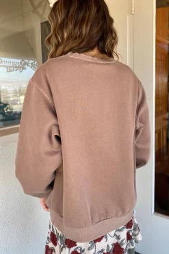 Oversized Crew Graphic Sweatshirt