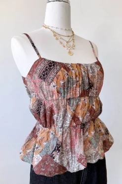 Patchwork Bubble Cami Top