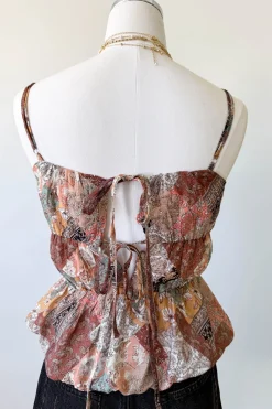 Patchwork Bubble Cami Top