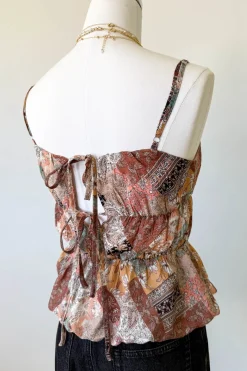 Patchwork Bubble Cami Top
