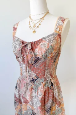 Patchwork Print Mini Dress