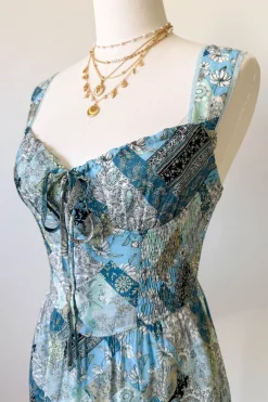 Patchwork Print Mini Dress