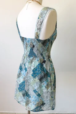 Patchwork Print Mini Dress