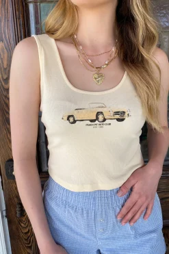 Peach Pitt Graphic Tank Top