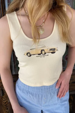 Peach Pitt Graphic Tank Top