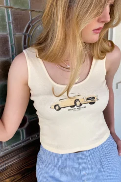 Peach Pitt Graphic Tank Top