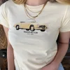 Peach Pitt Long Loose Graphic Baby Tee