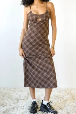 Plaid Maxi Dress