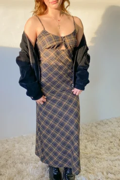 Plaid Maxi Dress