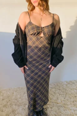 Plaid Maxi Dress
