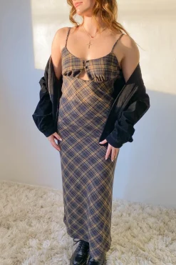Plaid Maxi Dress