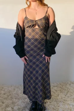 Plaid Maxi Dress