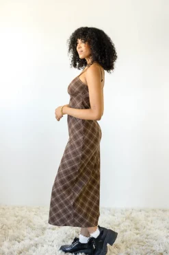 Plaid Maxi Dress