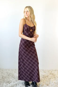 Plaid Maxi Dress